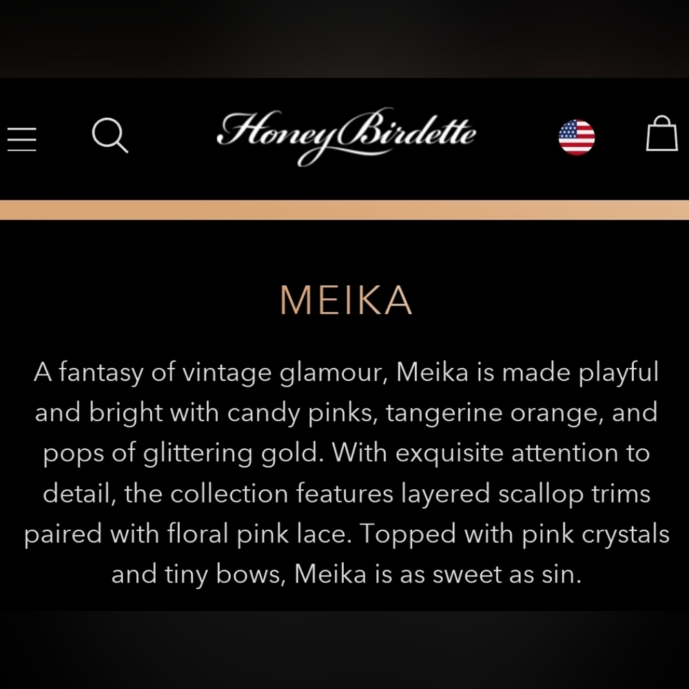 Honey Birdette 36H bra Meika - Picture 4 of 4